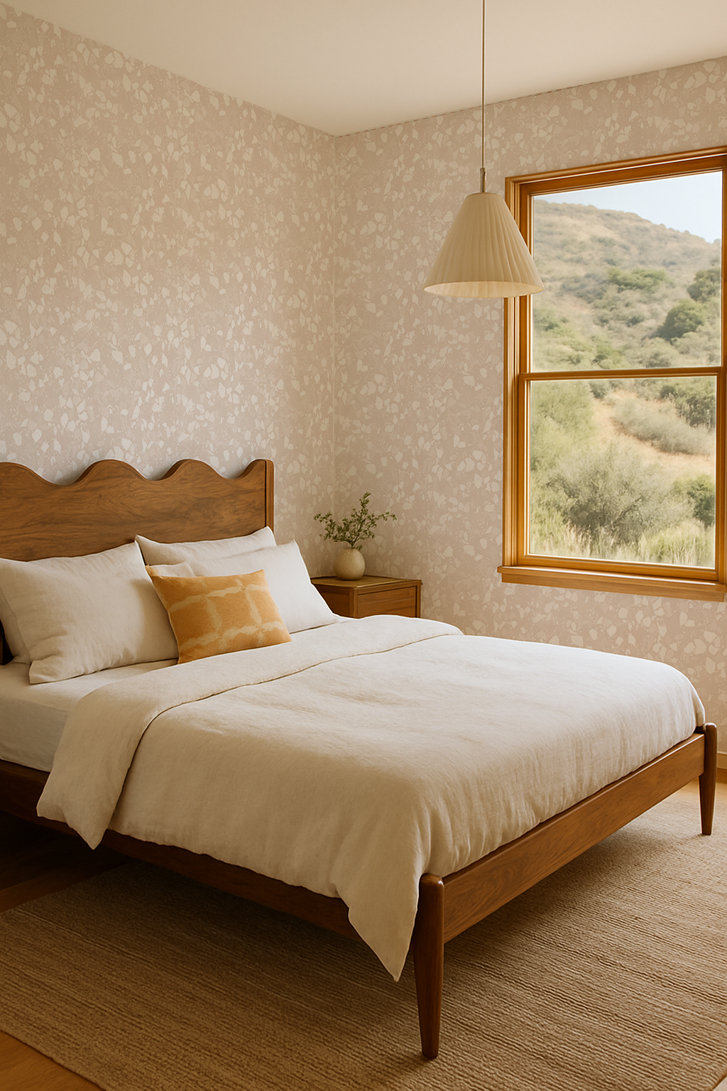 Mojave Terrazzo Wallpaper, neutral and white - Tampa Home & Garden Store
