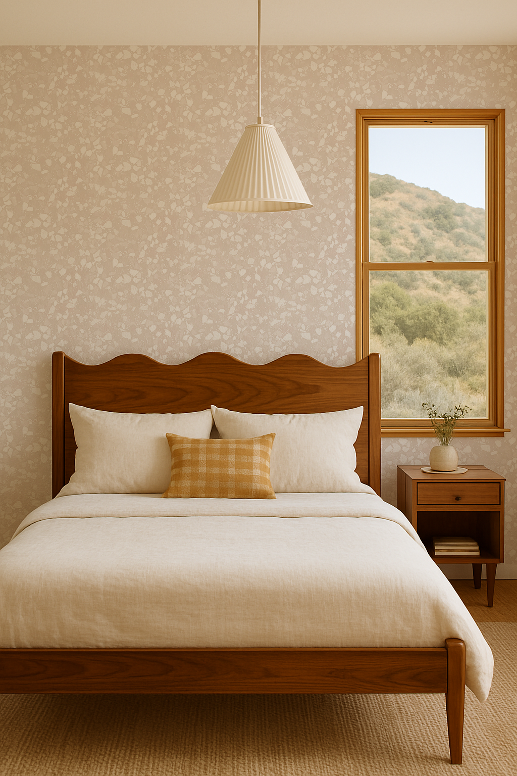Mojave Terrazzo Wallpaper, neutral and white - Tampa Home & Garden Store