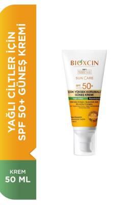 Bioxcin Sunscreen SPF50+ for oily skin 50 ml tube by Beauty Care Bag with yellow label on Tampa Home & Garden Store