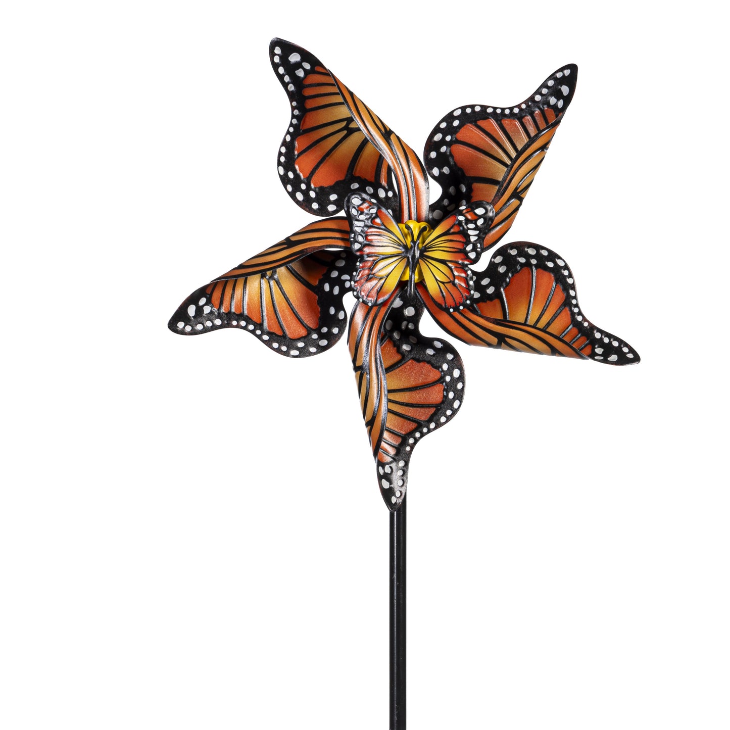 Monarch Butterfly Metal Wind Spinner 48"H - Tampa Home & Garden Store