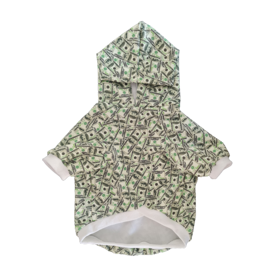 Money Print Dog Hoodie - Tampa Home & Garden Store