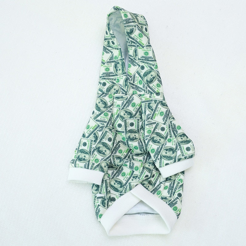 Money Print Dog Hoodie - Tampa Home & Garden Store