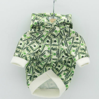 Money Print Dog Hoodie - Tampa Home & Garden Store