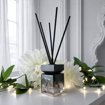Moonlight Garden Crystal-Enhanced Reed Oil Diffuser, 3oz/100ml - Tampa Home & Garden Store