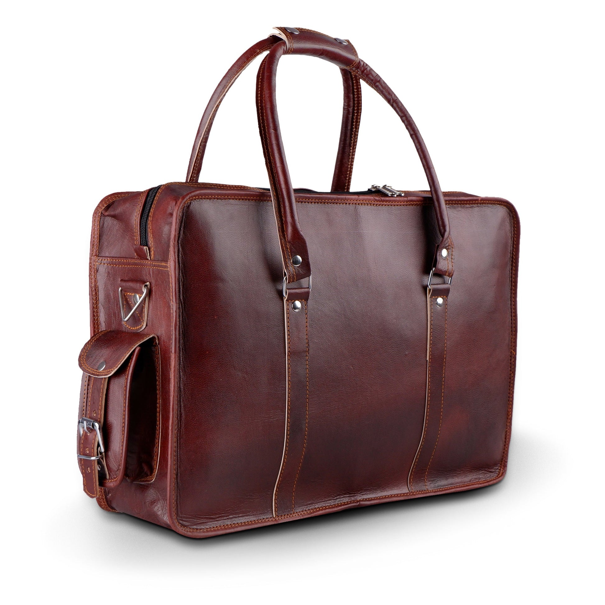 Morgan Leather Briefcase - Tampa Home & Garden Store