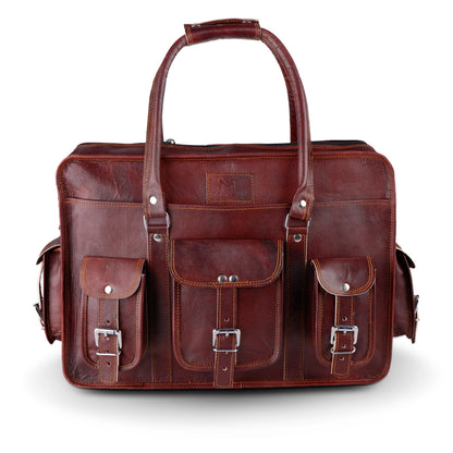 Morgan Leather Briefcase - Tampa Home & Garden Store