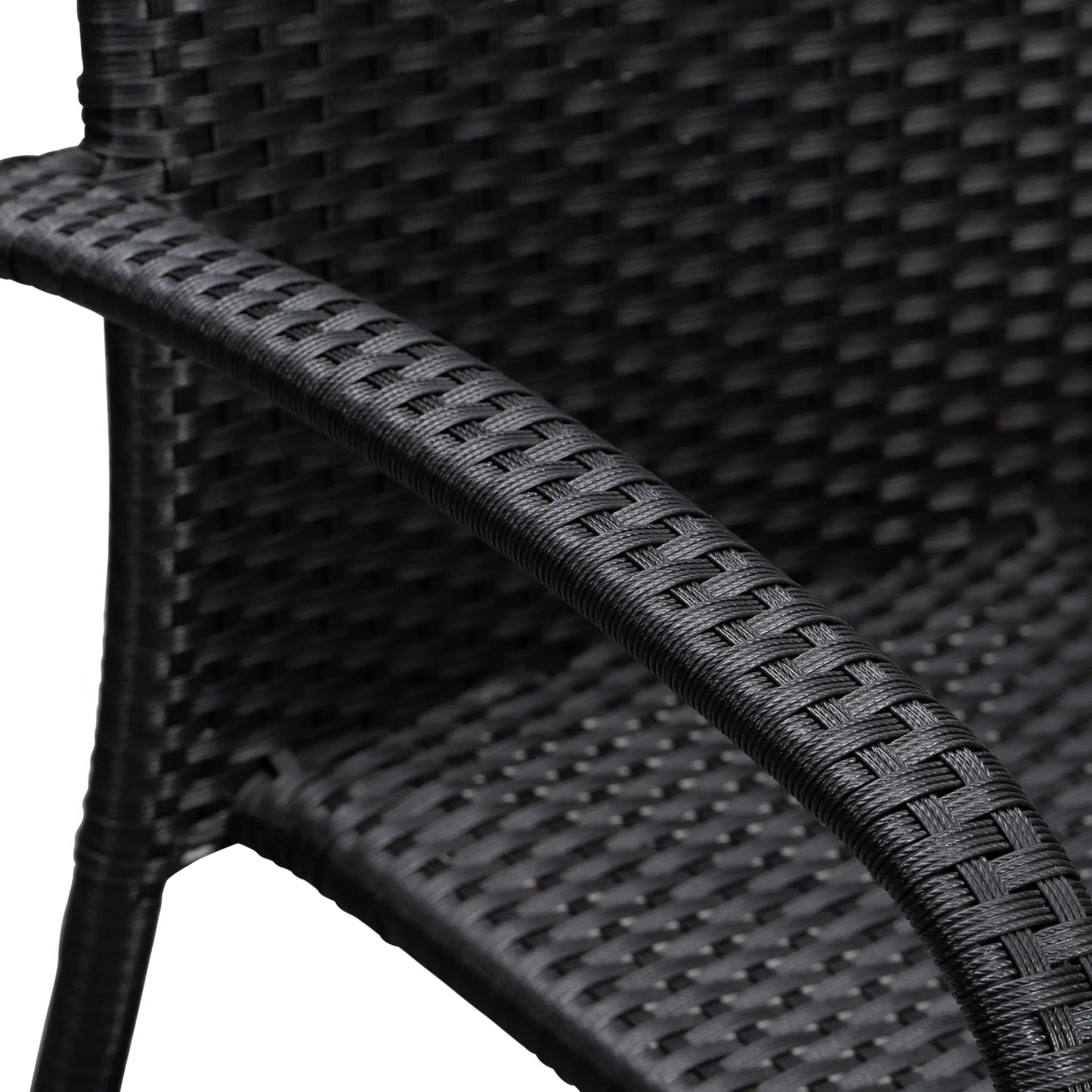 Morgan Outdoor Wicker Stacking Chairs black wicker set of 4 by Fire Sense/Balkene Home on Tampa Home & Garden Store