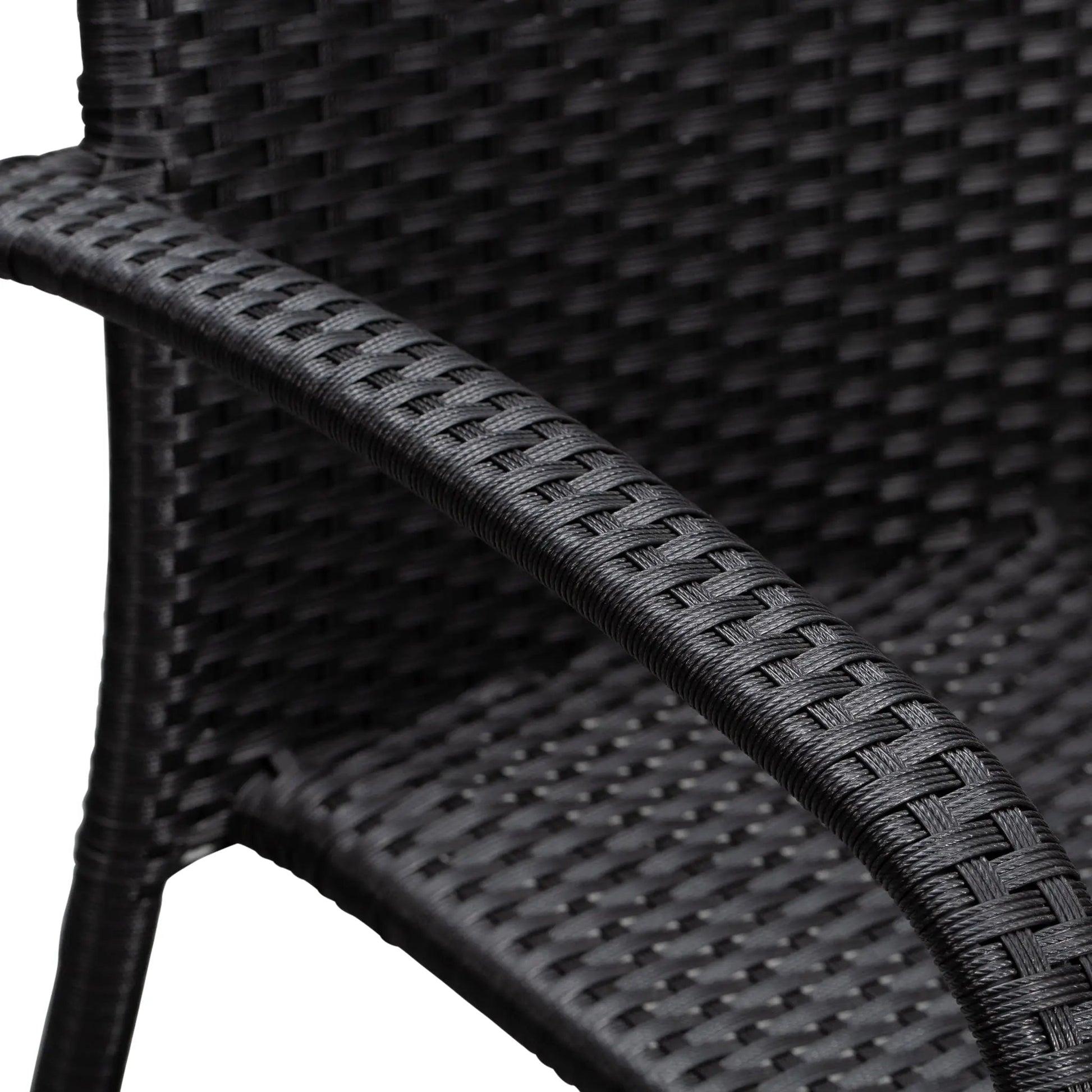 Morgan Outdoor Wicker Stacking Chairs black wicker set of 4 by Fire Sense/Balkene Home on Tampa Home & Garden Store