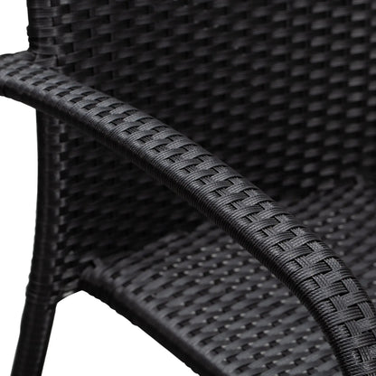 Morgan Outdoor Wicker Stacking Chairs black wicker set of 4 by Fire Sense/Balkene Home on Tampa Home & Garden Store