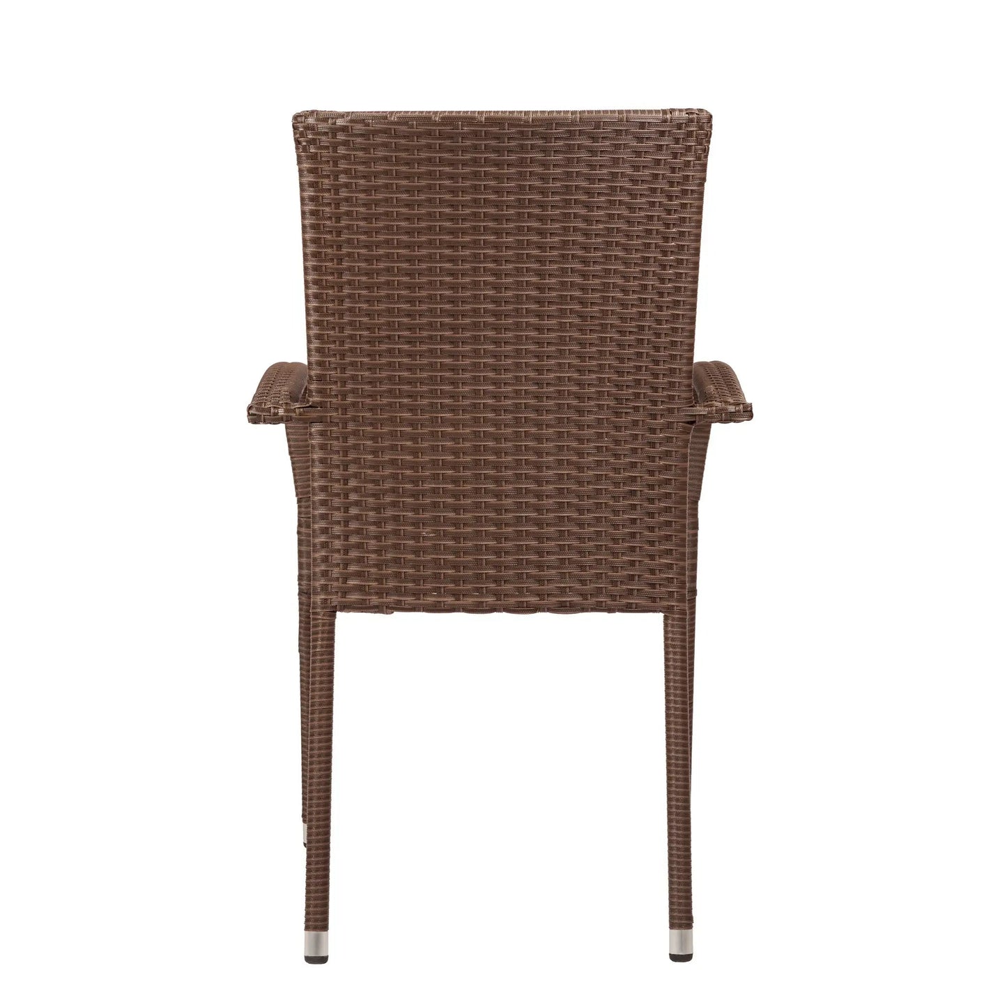 Morgan Outdoor Wicker Stacking Chairs mocha brown set of 4, outdoor seating by Fire Sense on Tampa Home & Garden Store
