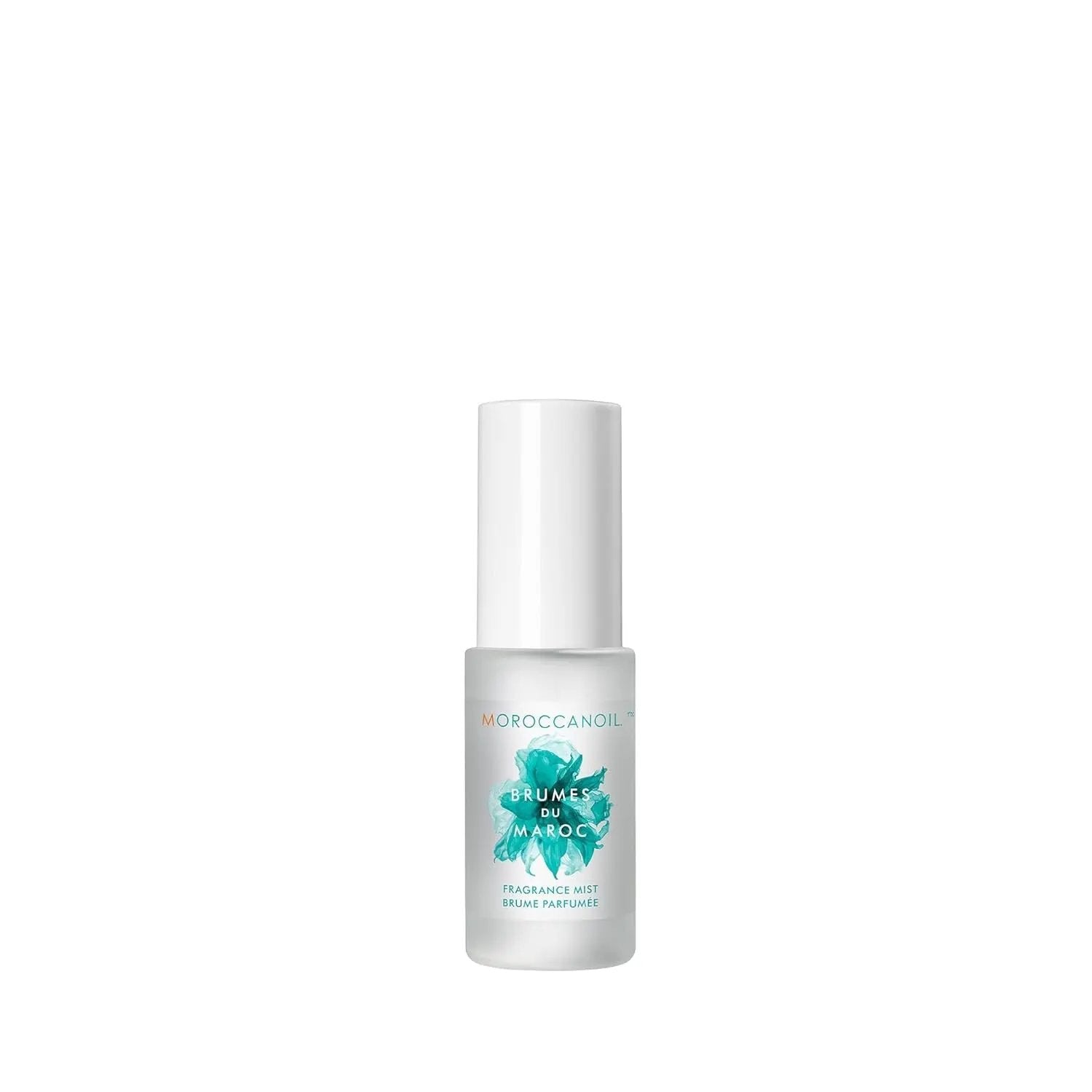 Moroccanoil Brumes du Maroc fragrance mist bottle with turquoise leaf artwork on Tampa Home & Garden Store
