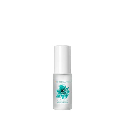 Moroccanoil Brumes du Maroc fragrance mist bottle with turquoise leaf artwork on Tampa Home & Garden Store