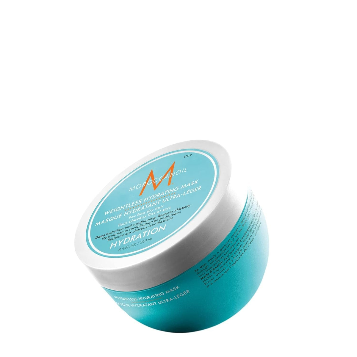 Moroccanoil Weightless Hydrating Mask hair conditioner turquoise tub Nava Beauty on Tampa Home & Garden Store