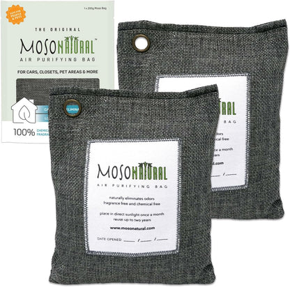 🌿 Moso Natural Bamboo Charcoal Air Purifying Bag – Odor Eliminator & Closet Deodorizer - Tampa Home & Garden Store