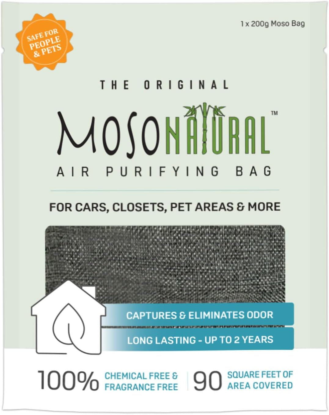 🌿 Moso Natural Bamboo Charcoal Air Purifying Bag – Odor Eliminator & Closet Deodorizer - Tampa Home & Garden Store