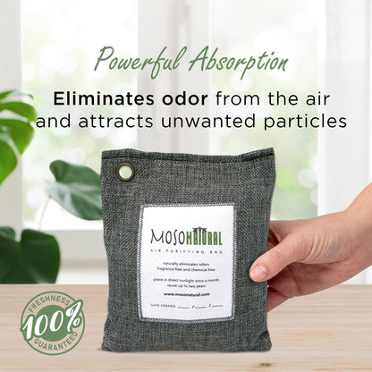 🌿 Moso Natural Bamboo Charcoal Air Purifying Bag – Odor Eliminator & Closet Deodorizer - Tampa Home & Garden Store