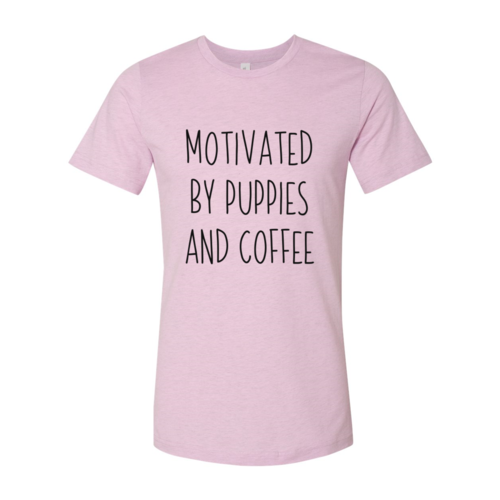 Motivated By Puppies And Coffee T-Shirt - Tampa Home & Garden Store