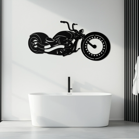 Motorcycle Metal Wall Art - Biker Decor for Garage & Man Cave- KAF172 - Tampa Home & Garden Store
