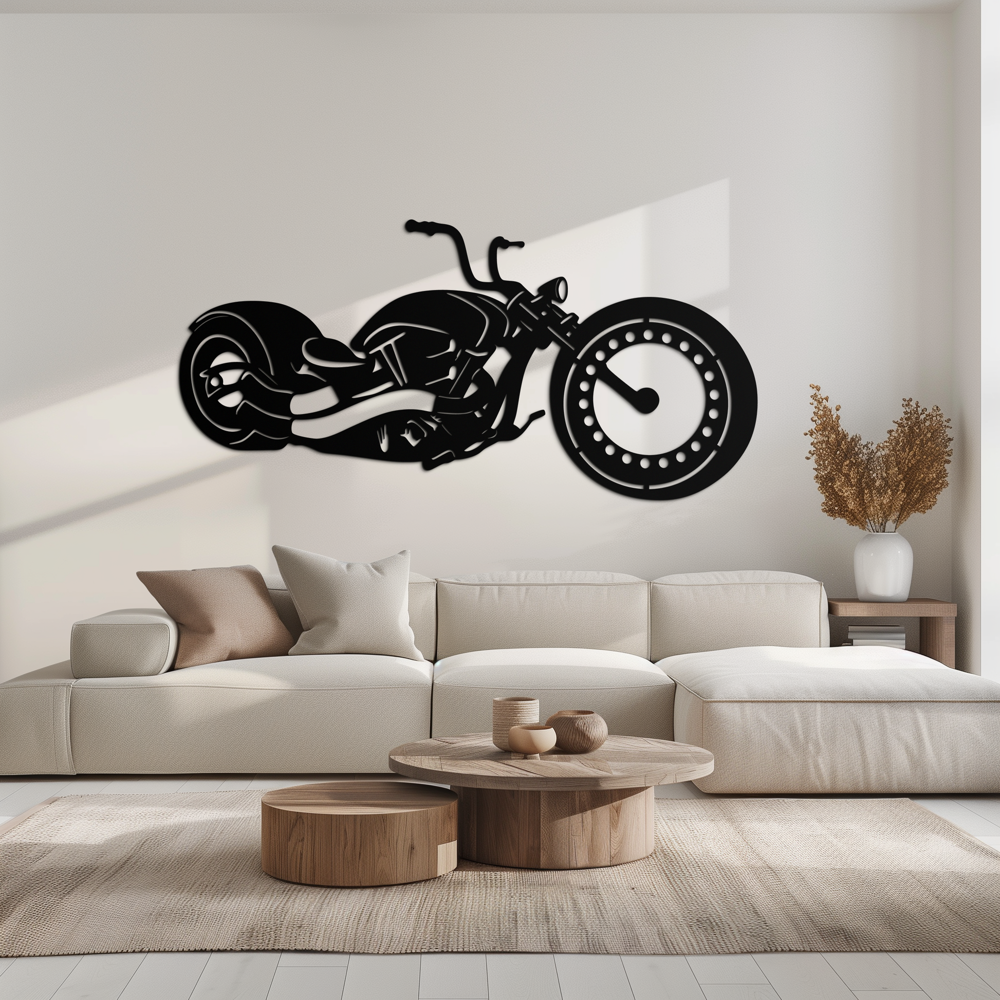 Motorcycle Metal Wall Art - Biker Decor for Garage & Man Cave- KAF172 - Tampa Home & Garden Store