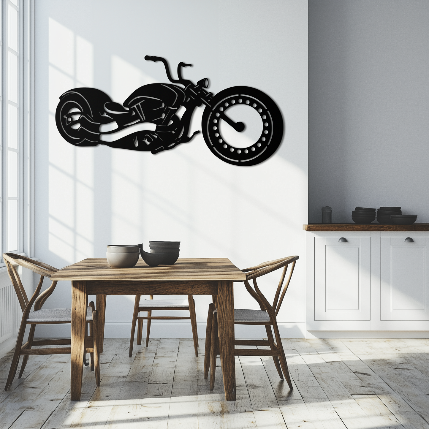 Motorcycle Metal Wall Art - Biker Decor for Garage & Man Cave- KAF172 - Tampa Home & Garden Store
