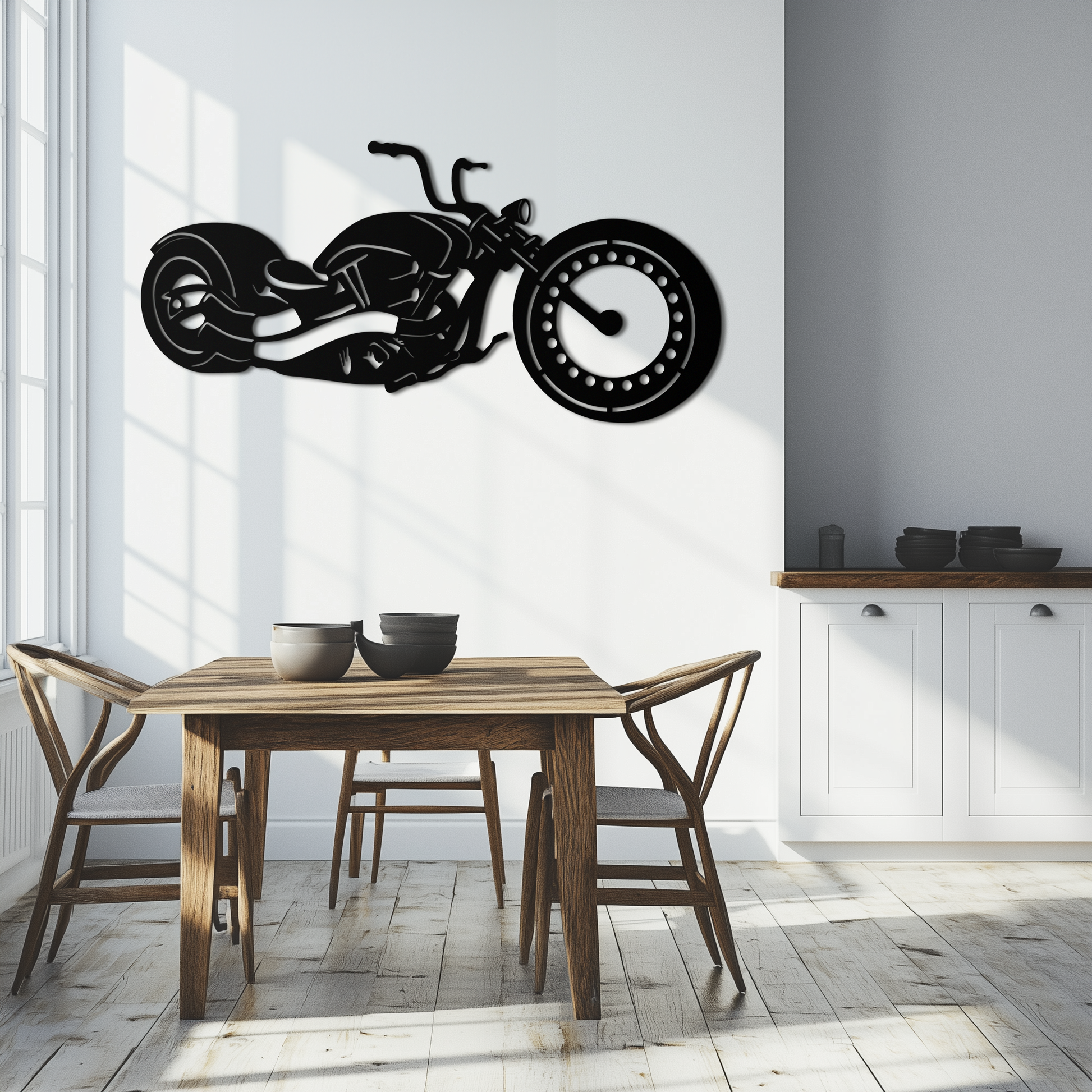 Motorcycle Metal Wall Art - Biker Decor for Garage & Man Cave- KAF172 - Tampa Home & Garden Store
