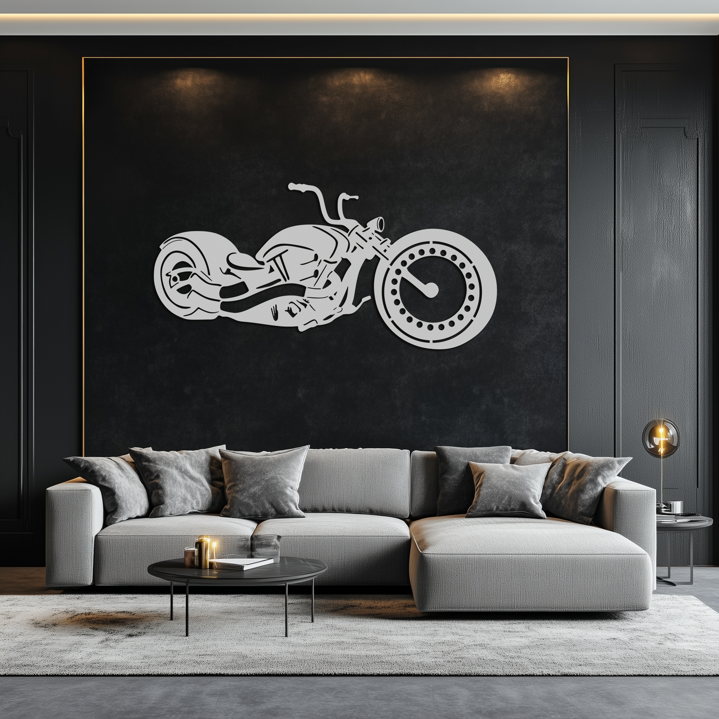 Motorcycle Metal Wall Art - Biker Decor for Garage & Man Cave- KAF172 - Tampa Home & Garden Store