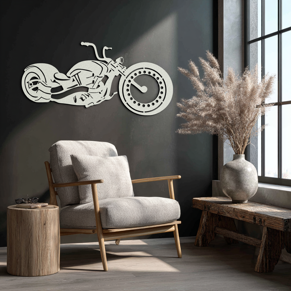 Motorcycle Metal Wall Art - Biker Decor for Garage & Man Cave- KAF172 - Tampa Home & Garden Store
