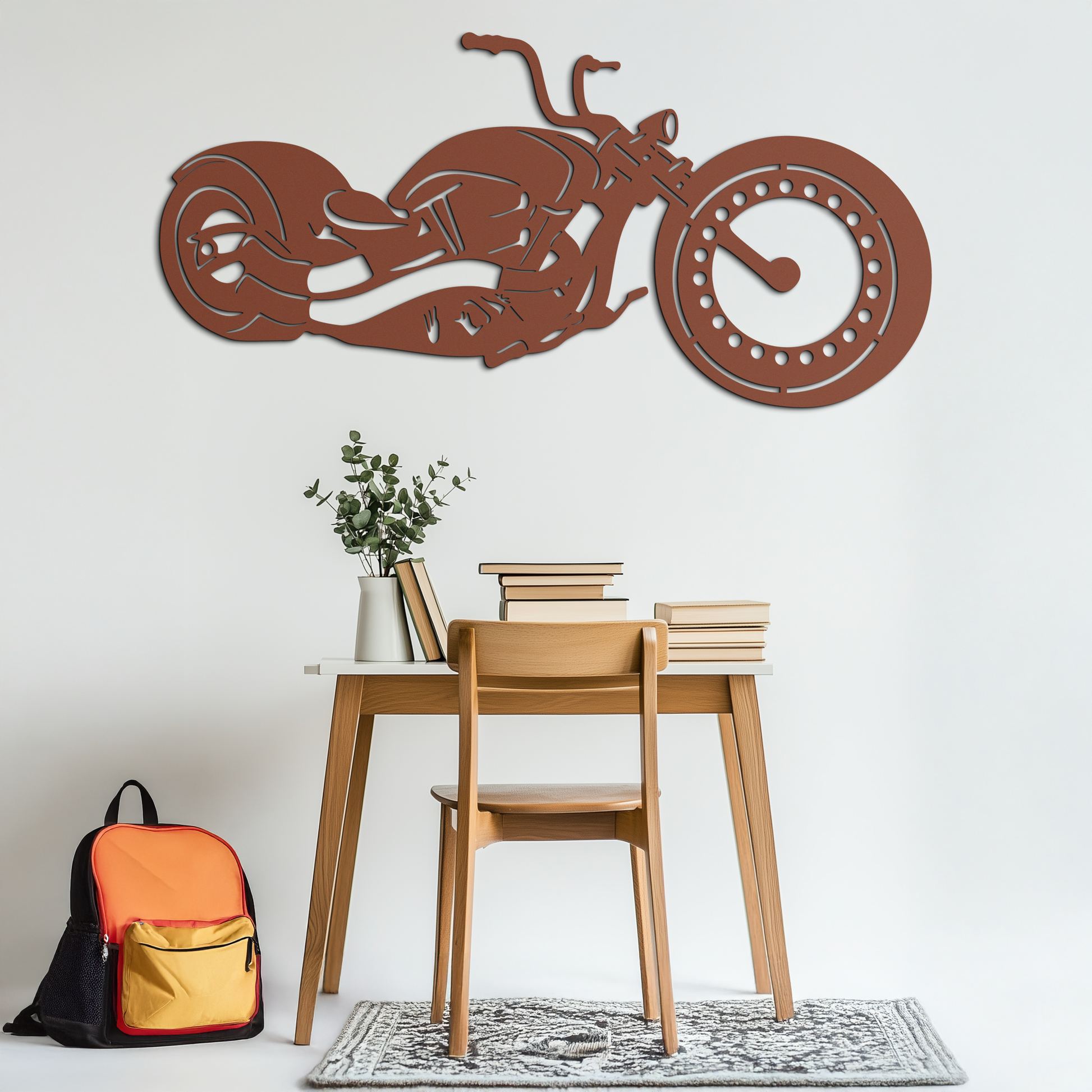 Motorcycle Metal Wall Art - Biker Decor for Garage & Man Cave- KAF172 - Tampa Home & Garden Store