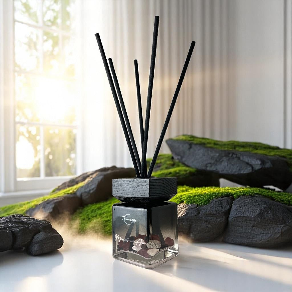 Mountain Air Crystal-Enhanced Reed Oil Diffuser, 100ml - Tampa Home & Garden Store