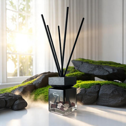 Mountain Air Crystal-Enhanced Reed Oil Diffuser, 100ml - Tampa Home & Garden Store