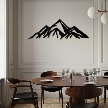 Mountain Metal Wall Art - Majestic Peak Silhouette Decor- KAF286 - Tampa Home & Garden Store