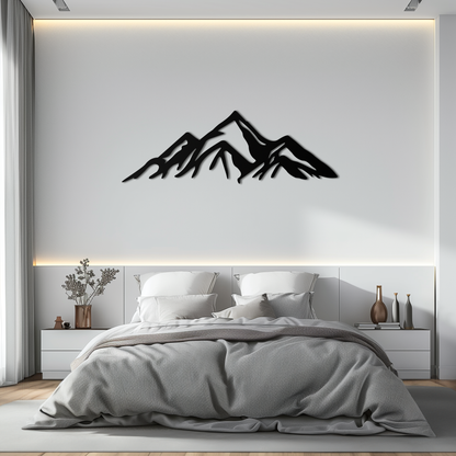 Mountain Metal Wall Art - Majestic Peak Silhouette Decor- KAF286 - Tampa Home & Garden Store