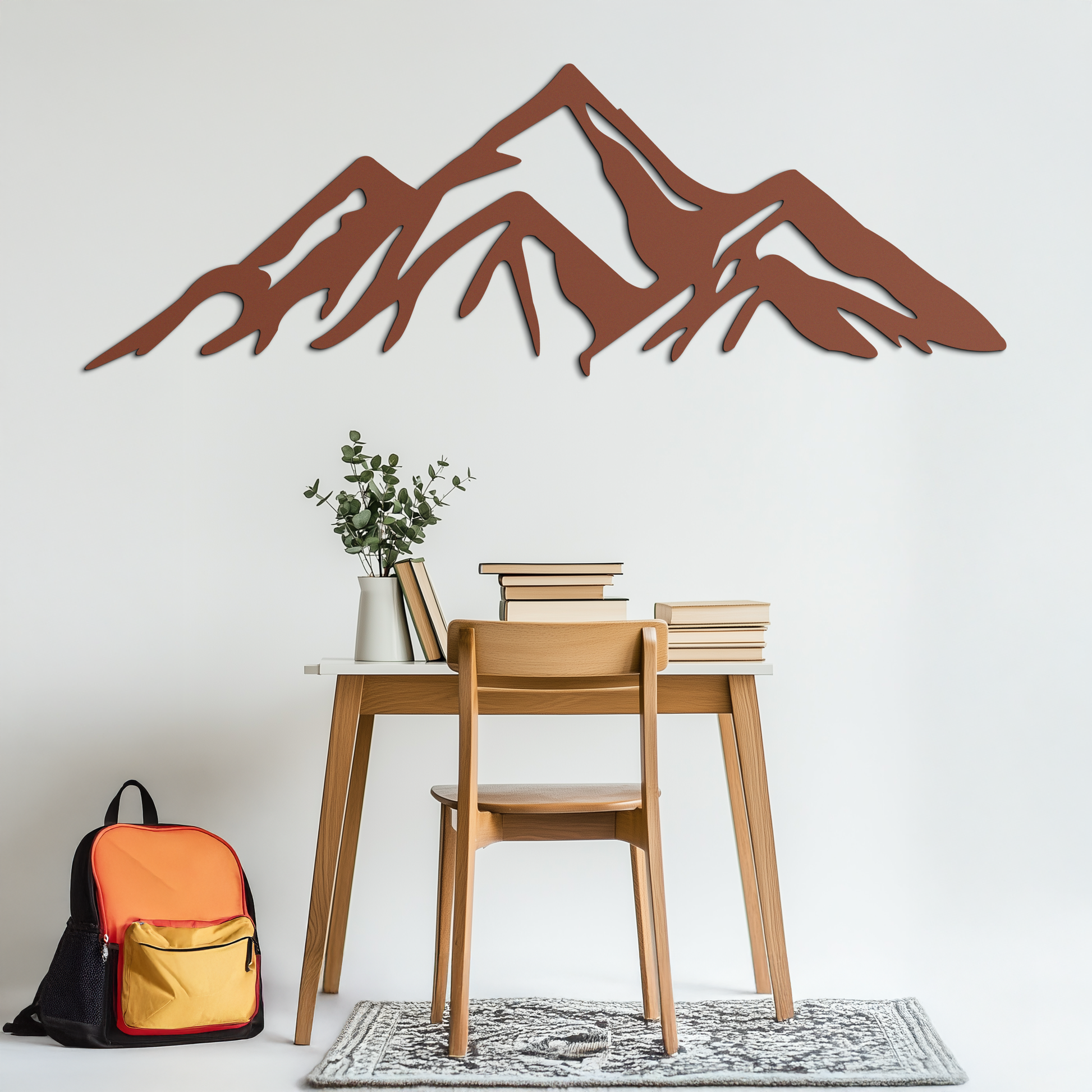 Mountain Metal Wall Art - Majestic Peak Silhouette Decor- KAF286 - Tampa Home & Garden Store