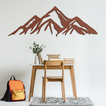 Mountain Metal Wall Art - Majestic Peak Silhouette Decor- KAF286 - Tampa Home & Garden Store