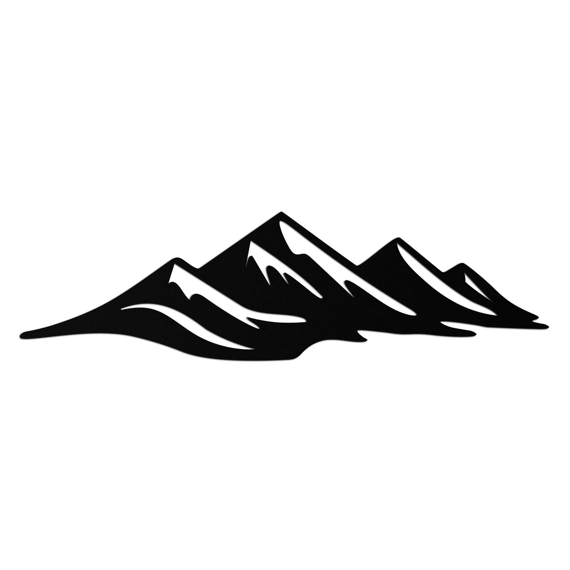 Mountain Silhouette Metal Wall Art – Horizontal Nature-Inspired Panel Decor- KAF627 - Tampa Home & Garden Store
