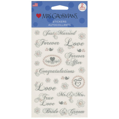 Mrs Grossman's Sticker, Wedding Phrases - Tampa Home & Garden Store