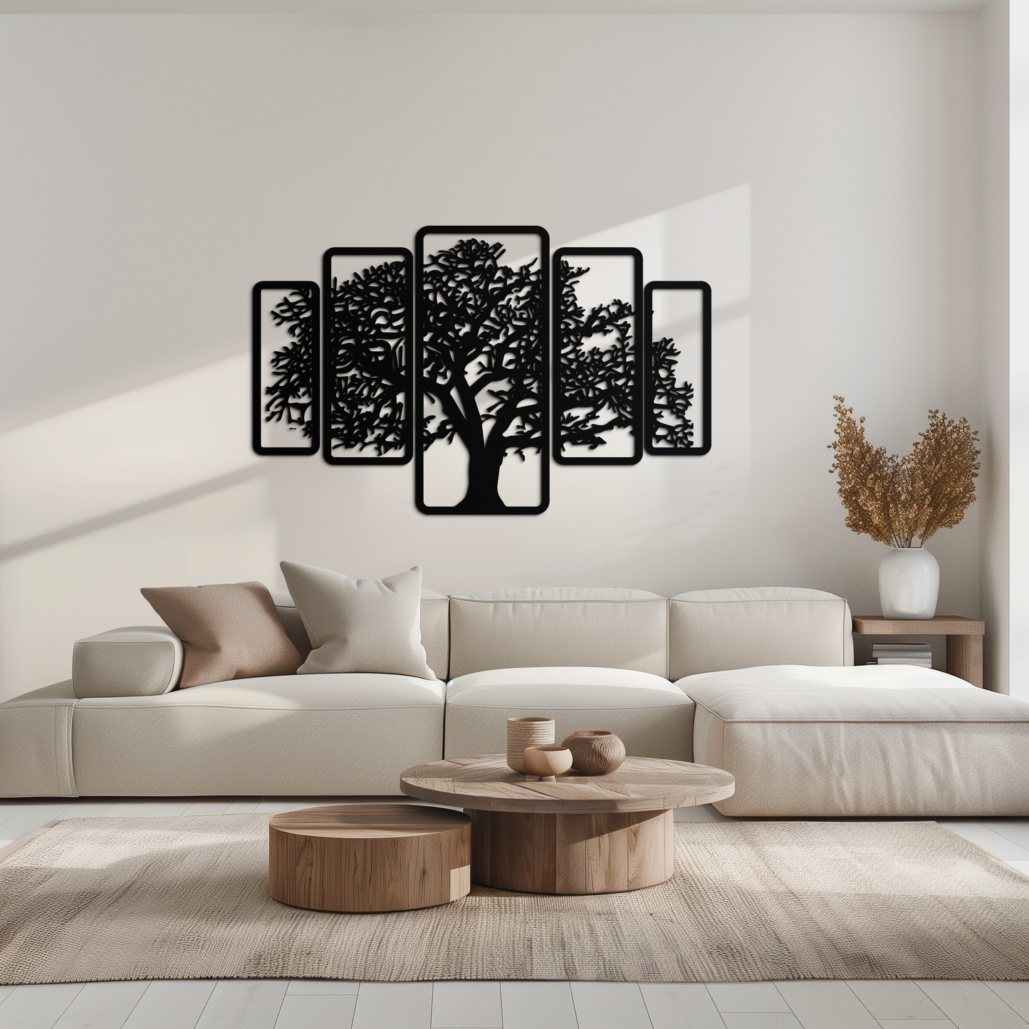 Multi-Panel Tree Metal Wall Art – Nature-Inspired Decor - KAF213 - Tampa Home & Garden Store