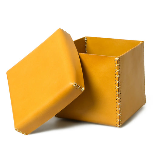 Multi Utility Leather Storage Box - Tampa Home & Garden Store