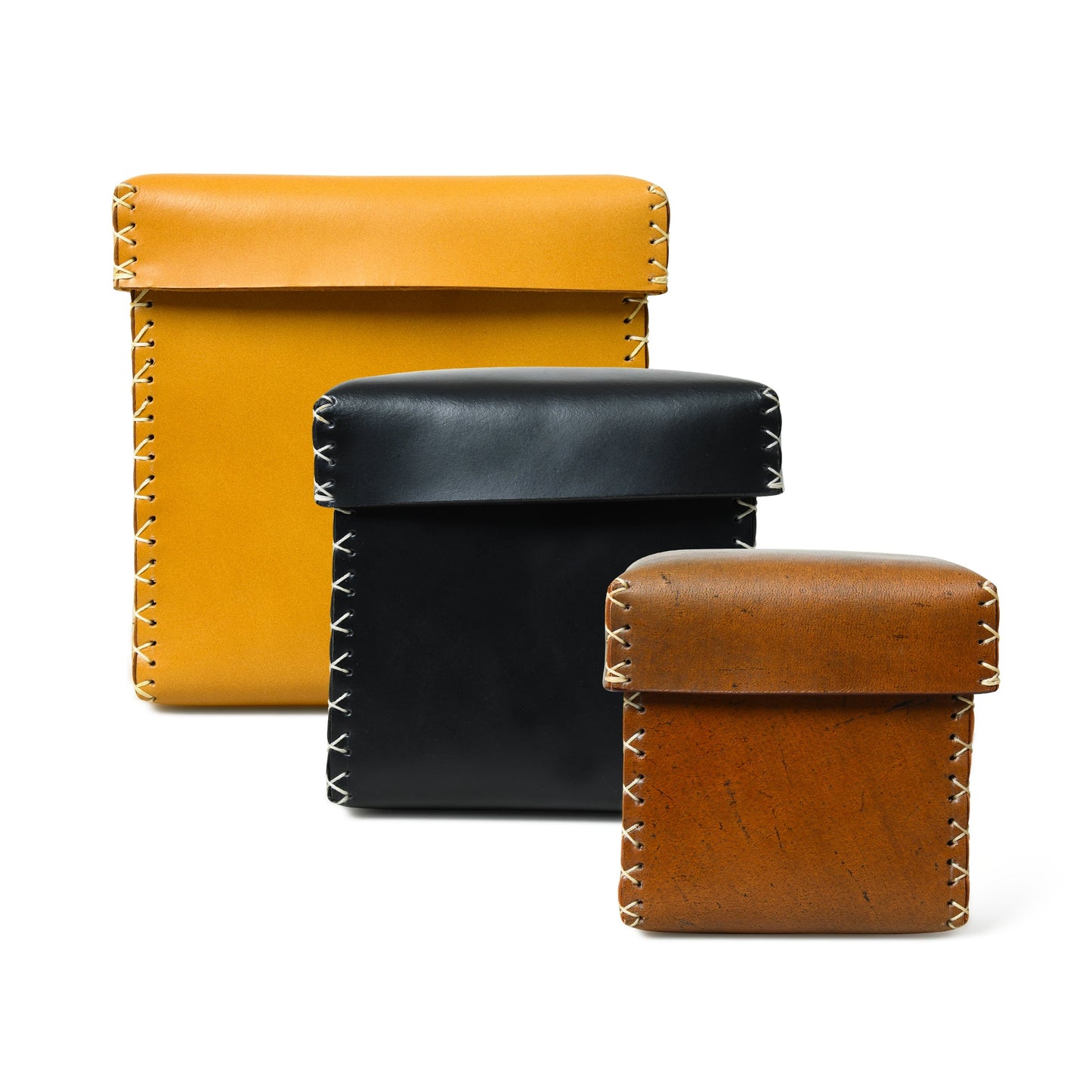 Multi Utility Leather Storage Box - Tampa Home & Garden Store