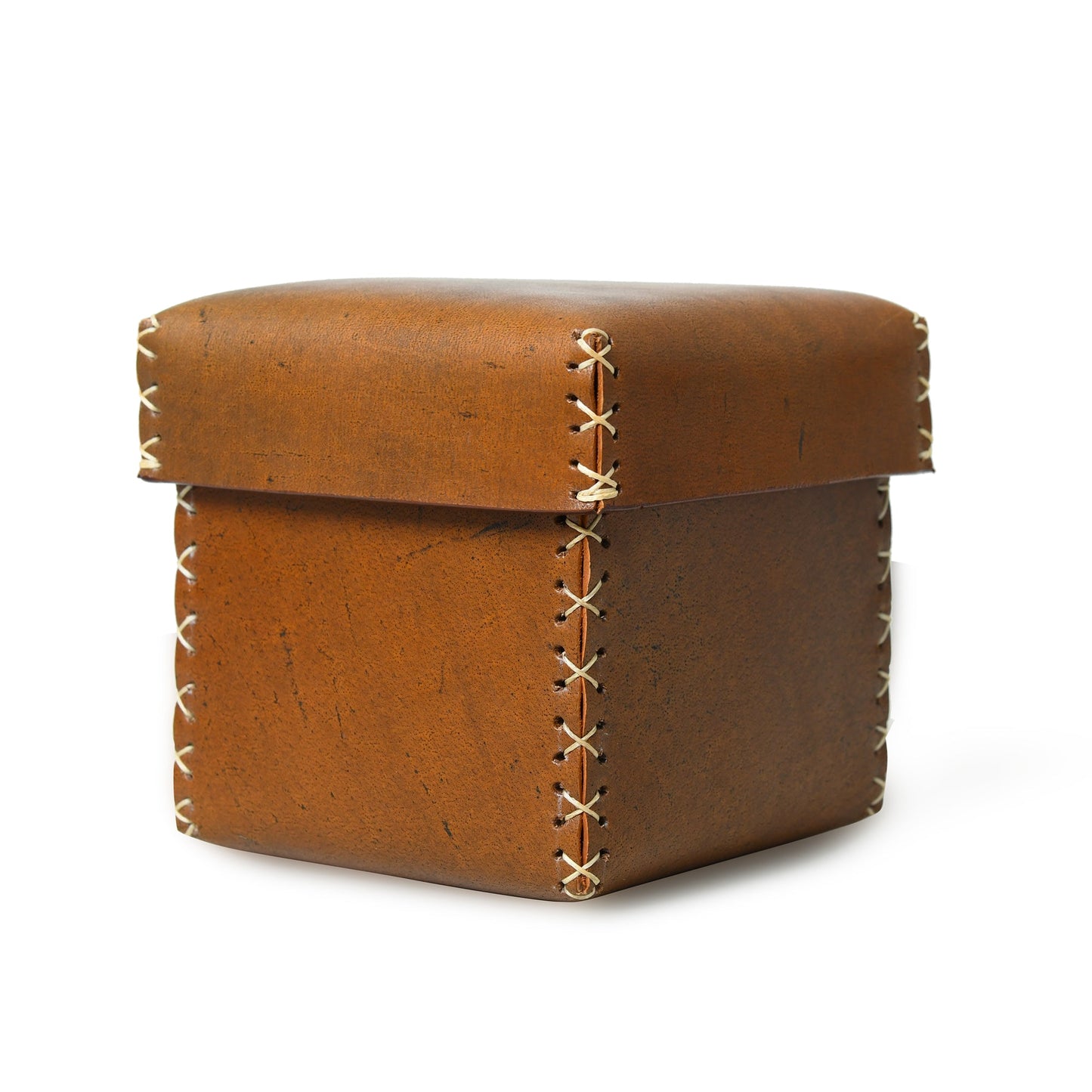 Multi Utility Leather Storage Box - Tampa Home & Garden Store