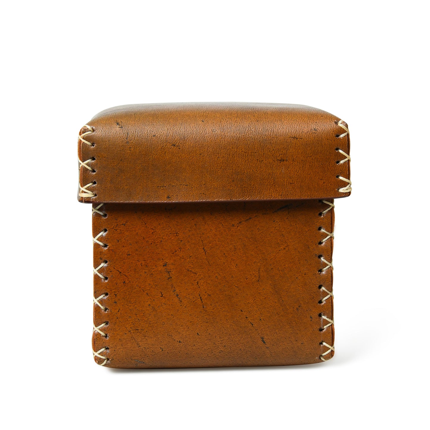 Multi Utility Leather Storage Box - Tampa Home & Garden Store