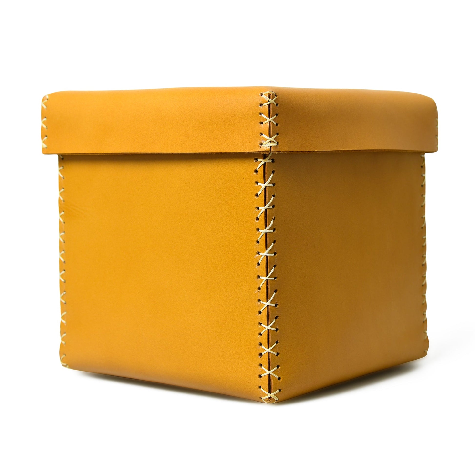 Multi Utility Leather Storage Box - Tampa Home & Garden Store