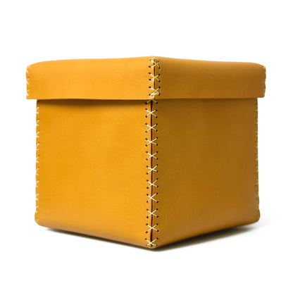 Multi Utility Leather Storage Box - Tampa Home & Garden Store