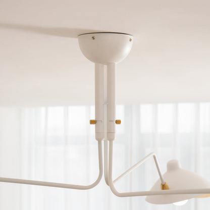 Arachnia suspended 3-arm ceiling light in white finish with rotating reflectors Moktan Sabai on Tampa Home & Garden Store