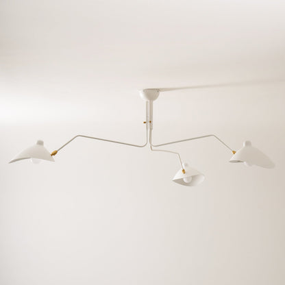 Arachnia suspended 3-arm ceiling light with rotating reflectors white Moktan Sabai on Tampa Home & Garden Store