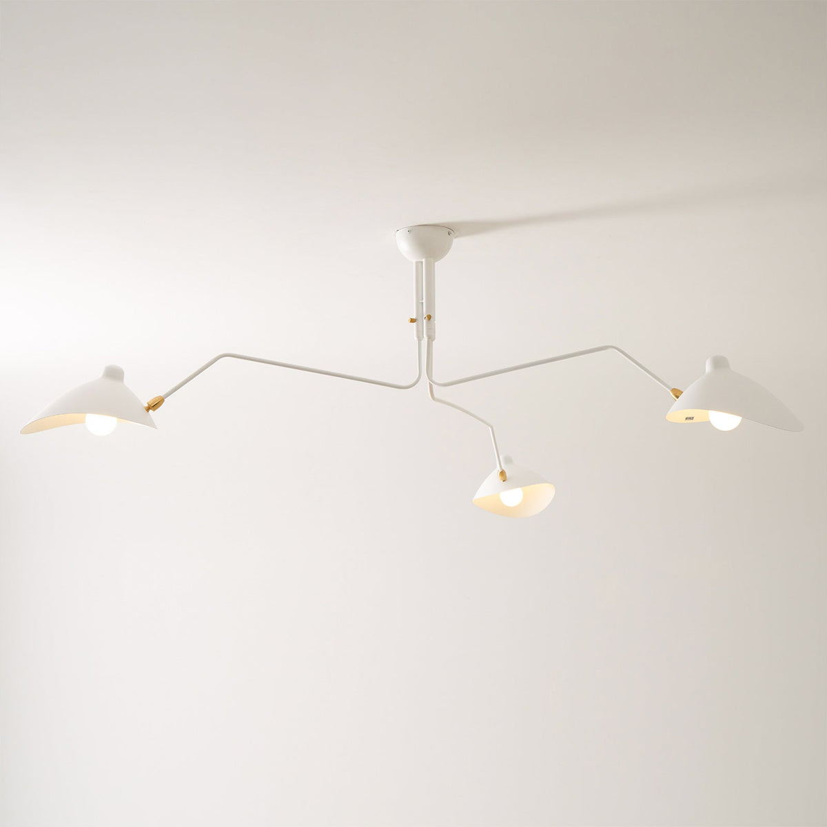 Arachnia 3-arm suspended ceiling light with rotating reflectors, white finish Moktan Sabai on Tampa Home & Garden Store