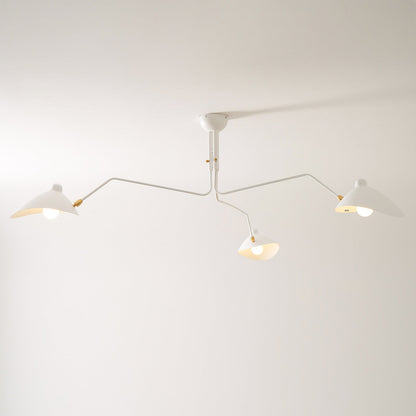 Arachnia 3-arm suspended ceiling light with rotating reflectors, white finish Moktan Sabai on Tampa Home & Garden Store
