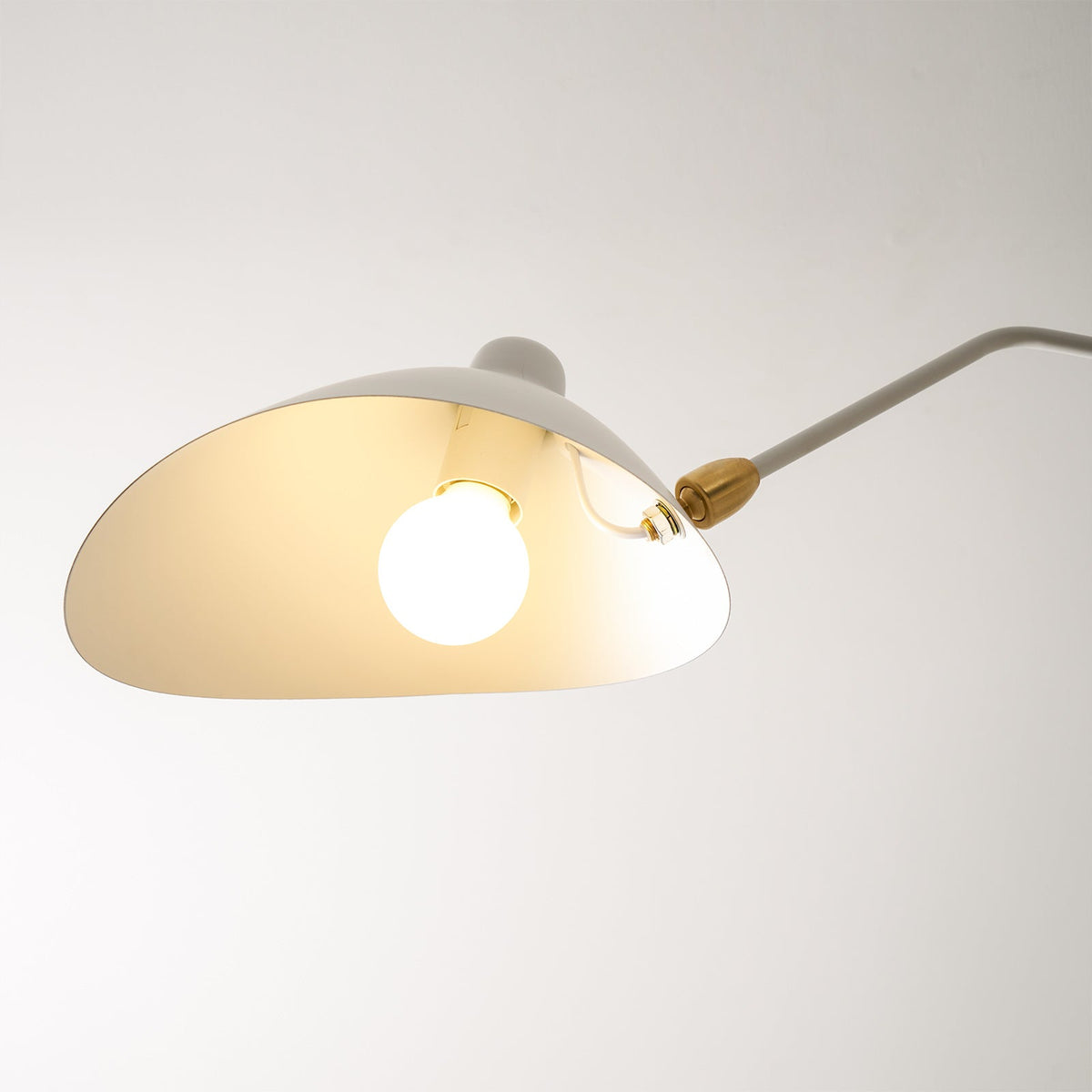 Arachnia 3-arm ceiling light with rotating reflectors white exterior gold interior Moktan Sabai on Tampa Home & Garden Store