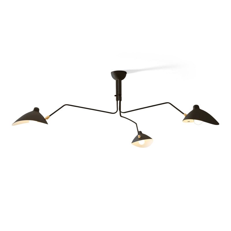 Arachnia 3 Arm Ceiling Light With Rotating Shades