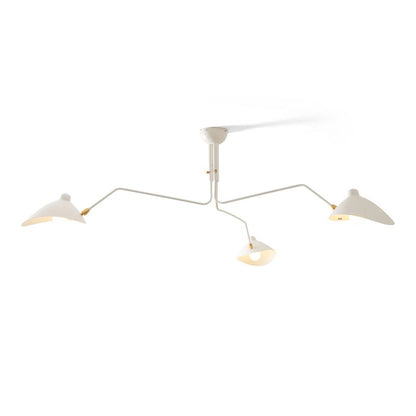 Arachnia 3-arm suspended ceiling light with rotating reflectors in white by Moktan Sabai on Tampa Home & Garden Store